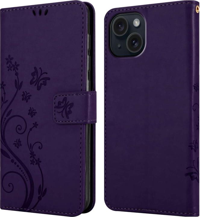 Immagine prodotto Cadorabo Custodia per Apple iPhone 15 Flower Book (Apple iPhone 15)