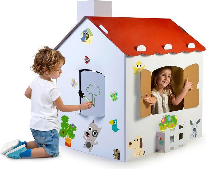 Immagine prodotto Feber Grande casa da colorare in cartone + adesivi