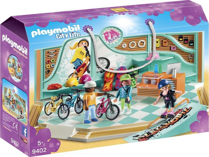 Actual product image Playmobil Bike Skate Shop (9402, Playmobil City Life)