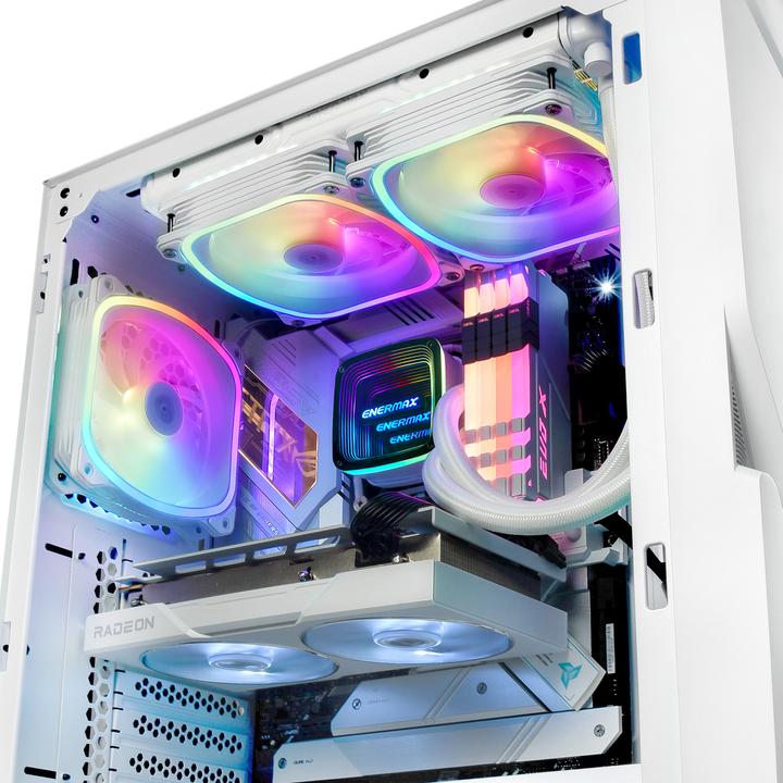 Immagine prodotto Enermax AQUAFUSION ADV ARGB Snow White 240 AIO CPU Water Cooling Intel LGA1700 AM5 Ready, 250W+ TDP