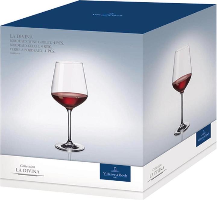 Immagine prodotto Villeroy & Boch Calice acqua/bordeaux (25 cl, 4 Occhiali, Bicchieri da vino rosso)