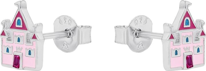 Produktbild Prinzessin Lillifee Ohrschmuck für Mädchen, 925 Sterling Silber, Zirkonia synth. | Schloss (Silber 925)