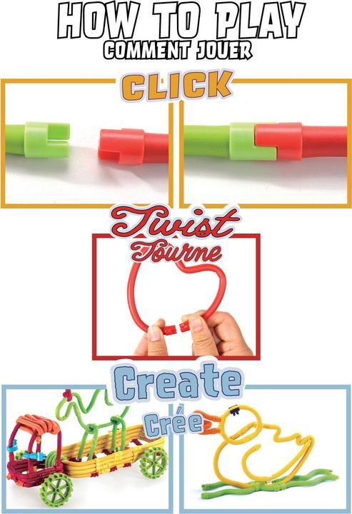 Produktbild Clics Spaghetteez 3D Art Flexible Building Sticks