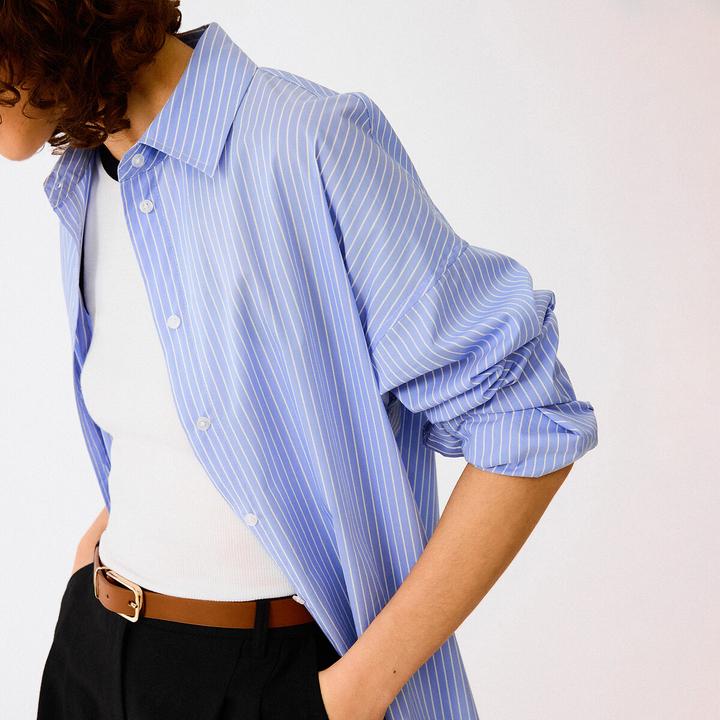 Image du produit La Redoute Collections Chemise large à rayures Signature APOLLINE (34)