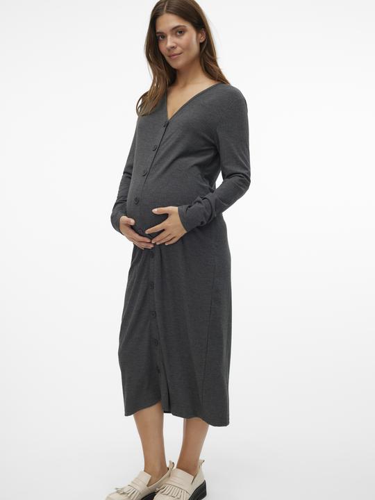 Produktbild Mamalicious Normal geschnitten V-Ausschnitt Midikleid Kleid