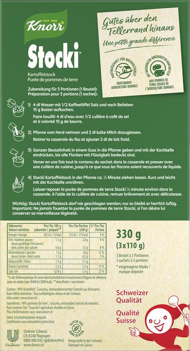 Nährwerte und Zutaten Knorr Stocki (330 g)