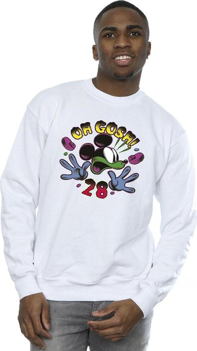 Actual product image Disney Mens Mickey Mouse Oh Gosh Pop Art Sweatshirt (M)