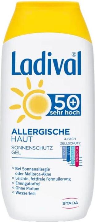 Ladival Allergische Haut LSF 50+ Sonnenschutz-Gel, 200 ml Gel (Sonnencreme, SPF 50+, 200 ml)
