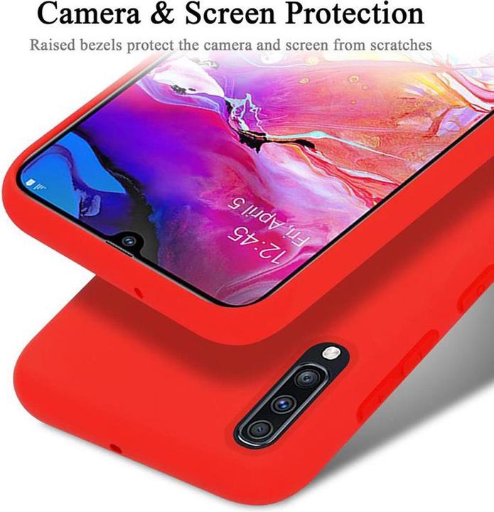 Actual product image Cadorabo TPU Liquid Silicone Case Cover (Samsung Galaxy A70, Samsung Galaxy A70S)