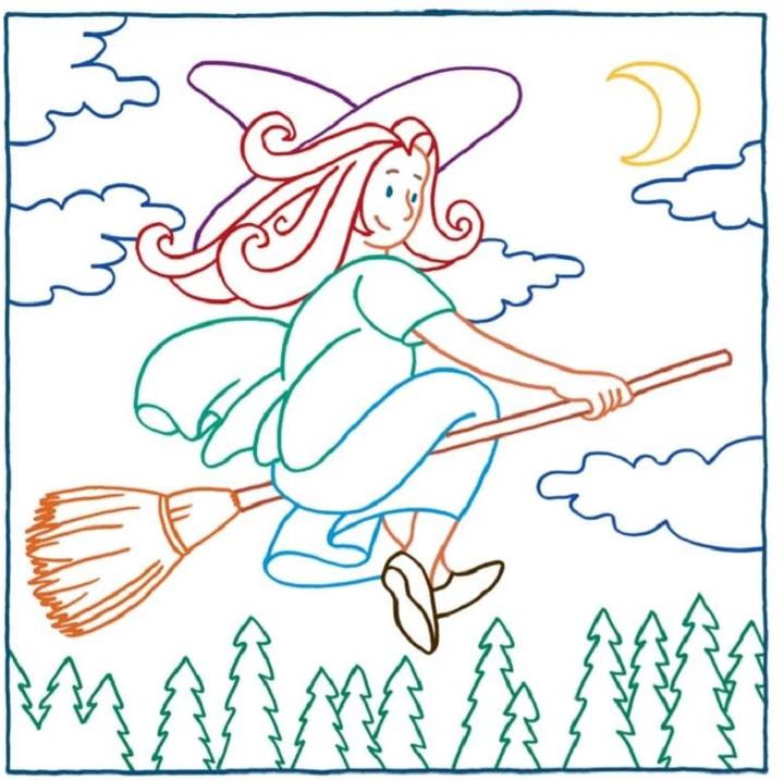 Actual product image Magic paper coloring book for girls