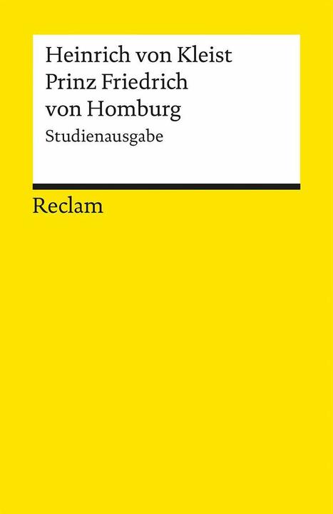 Produktbild Prinz Friedrich von Homburg (Deutsch, Heinrich von Kleist, 2011)