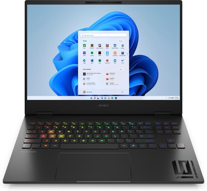 Actual product image HP OMEN Transcend 16-u0095ng 16" WQXGA mini LED i9-13900HX 32GB/1TB SSD RTX4070 W11 (16", Intel Core i9-13900HX, 32 GB, 1000 GB, DE)