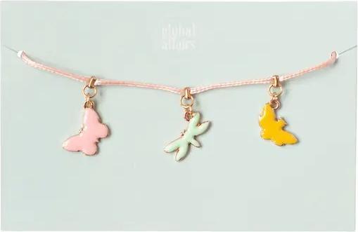 Immagine prodotto Global Affairs Bracciale per bambini, farfalle (Lega di zinco con smalto)