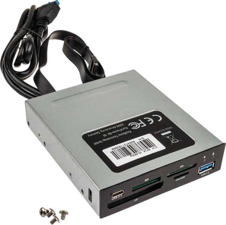Produktbild Icy Box IcyBox MultiReader 4xCard 2xUSB 3.0 IB-865a (USB)