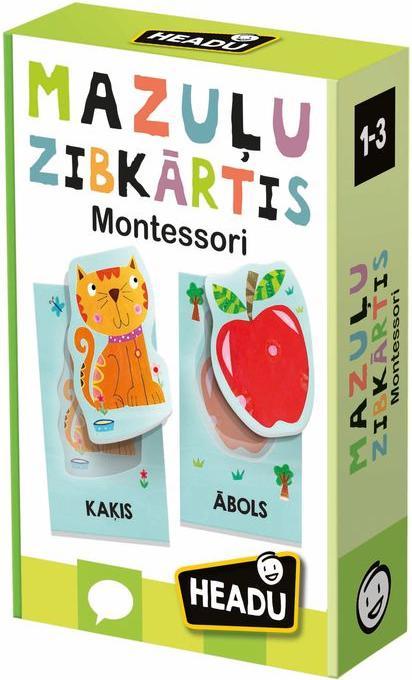Actual product image Headup Games HEADU Montessori Baby Flashcards (In Latvian lang.) (Italian)