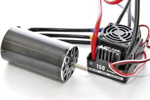 Image du produit Graupner Set de moteur 1:8 étanche, régulateur 150A et