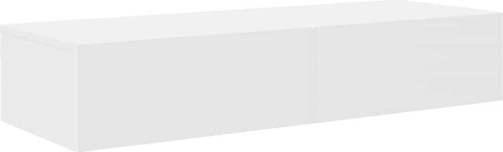 Actual product image VidaXL Wall shelf with drawers white 100x36x19 cm wood-based material