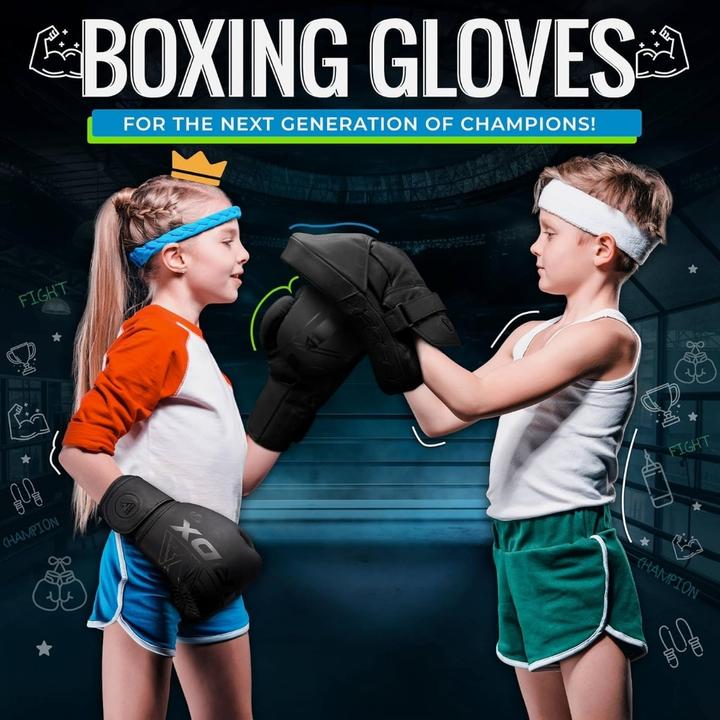 Actual product image Rdx Boxing Gloves F6 Matte Golden (8 OZ)