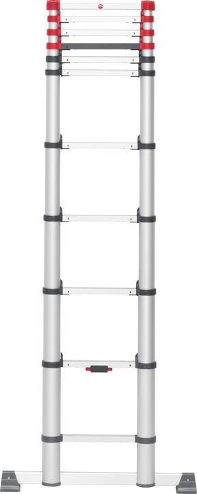 Productafbeelding Hailo FlexLine, aluminium veiligheidstelescopische ladder, 11 sporten (Enkele ladder, 99 cm)