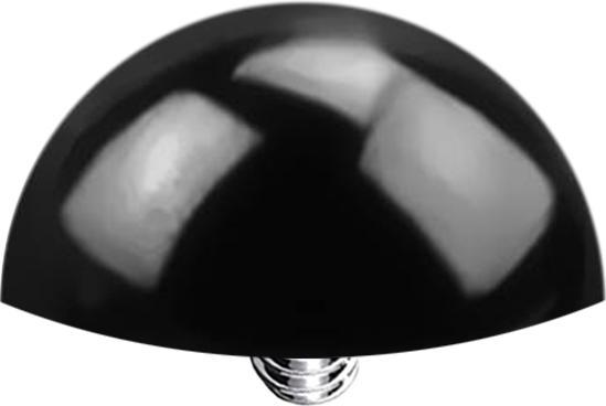 Produktbild Star Piercing Dermal Anchor Halbrund schwarz (ohne Messing, Titan G23)