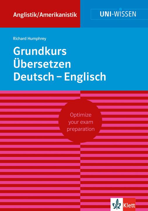 Image du produit Cours de base de traduction allemand-anglais (Allemand, Richard Humphrey, 2016)