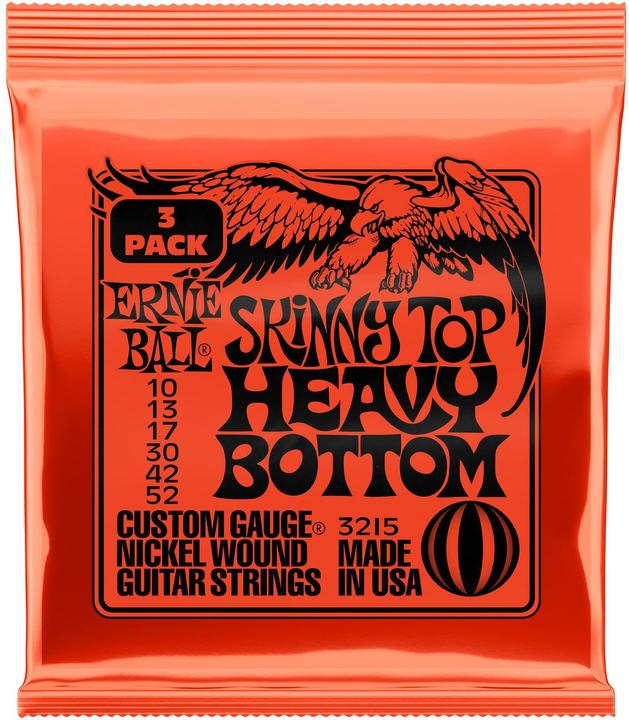 Produktbild Ernie Ball Gitarrensaiten 3215 Skinny Top Heavy BS – 10-52 (6 x, E-Gitarre, 0.05")