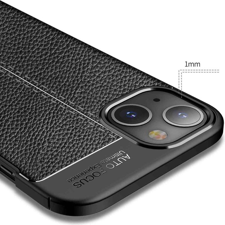 Produktbild Cadorabo TPU Cover Kunstleder Struktur (Apple iPhone 13)