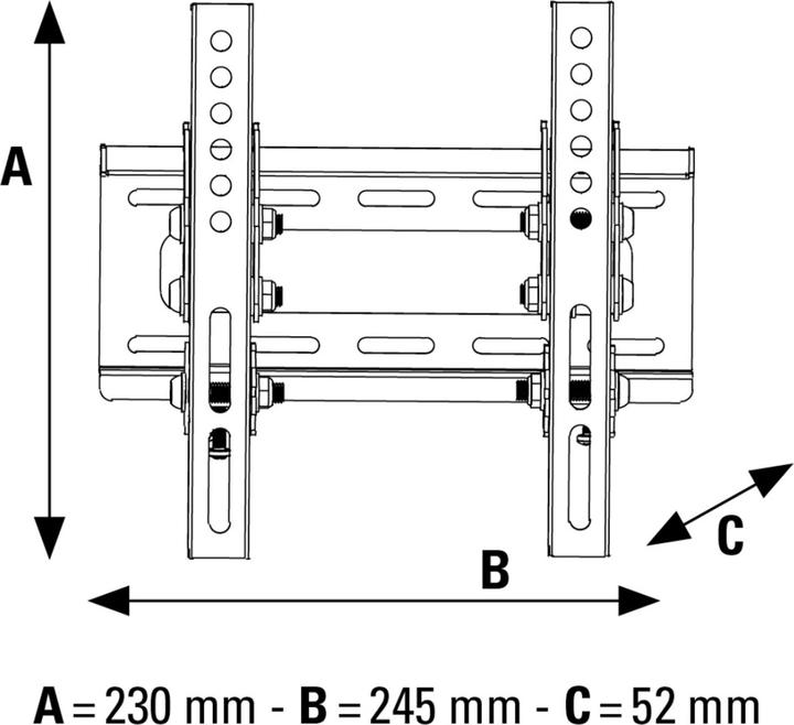 Produktbild Hama Tilt (Wand, 46", 25 kg)