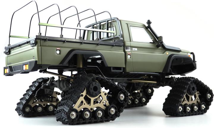 Produktbild Amewi AMXRock RCX10PTS Elektro Brushed Crawler Kette 1:10 RTR Militär grün (RTR Ready-to-Run)