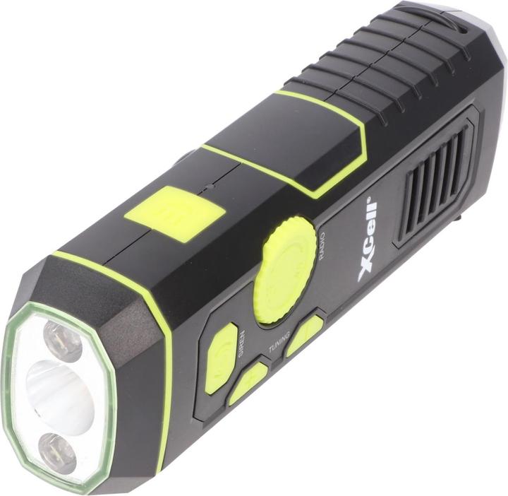 XCell Dynamo torch with FM radio, alarm and power bank function (30 lm)