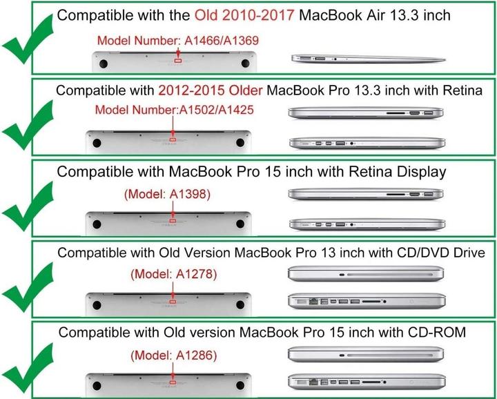 Produktbild Screenguard Tastaturschutz für Apple MacBook Air 13" (2010–2017), Pro 13" 15" (2008-2015) ISO Format