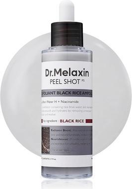 Dr.Melaxin Peel Shot Glow Black Rice Peeling Ampoule Soft Exfoliating Face and Body Scrub (Peeling)