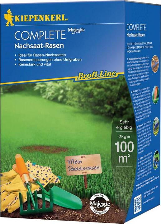 Kiepenkerl Lawn seed P.L Complete reseeded lawn 2 kg 100 m (Lawn reseed)
