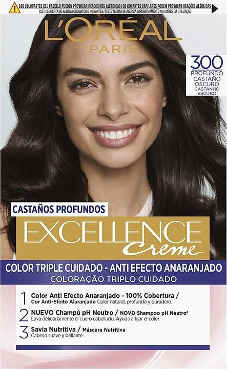 Actual product image L'Oréal Paris EXCELLENCE BRUNETTE ink #300-true dark brown (#300-true dark brown)