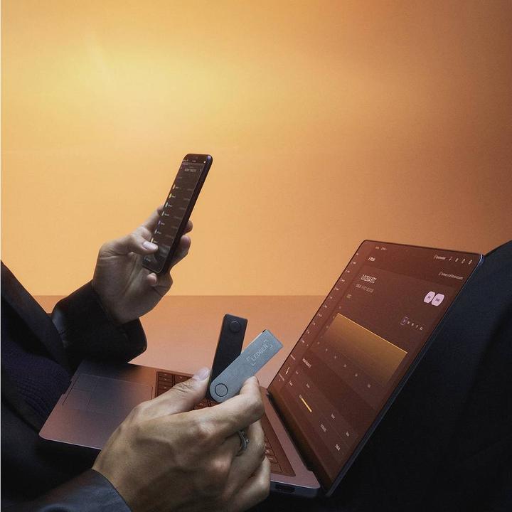 Actual product image Ledger DUPLIKAT Nano X crypto hardware wallet Purple Amethyst (Bitcoin, Litecoin, Ether)