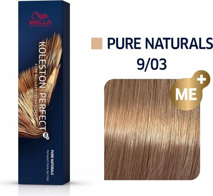 Actual product image Wella Koleston Perfect ME+ Pure Naturals 9/03 60ml (9/03)