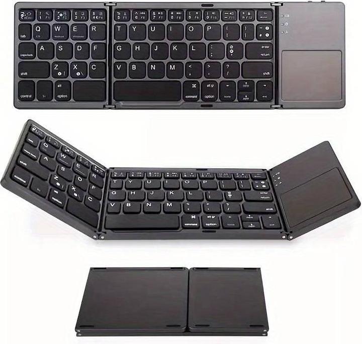Immagine prodotto PhoneLook Mini tastiera QWERTY senza fili Bluetooth pieghevole con touch pad per smartphone e tablet (Android (Ing. Int.)