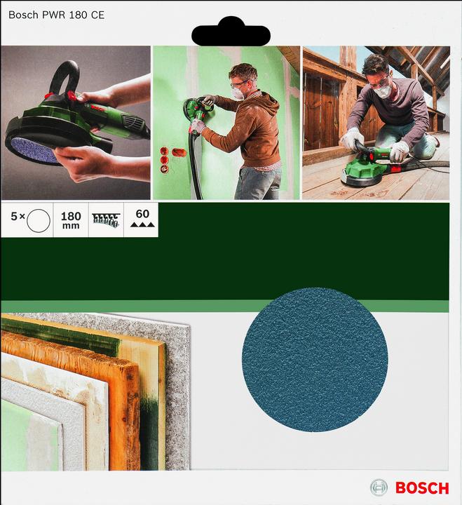 Produktbild Bosch Zubehör Schleifblätter PWR 180 mm K24 (24)