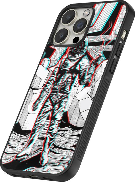 Produktbild PhoneLook Hülle Silikon schwarz Anaglyph Astronaut (Apple iPhone 13 Pro Max)