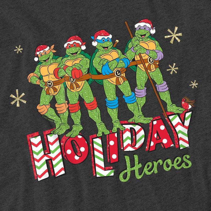 Produktbild Teenage Mutant NT Holiday Heroes TShirt weihnachtliches Design (L)