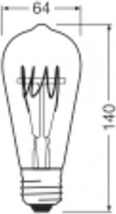 Productafbeelding Ledvance LED-lamp (E27, 4.80 W, 470 lm, 4 x, F)
