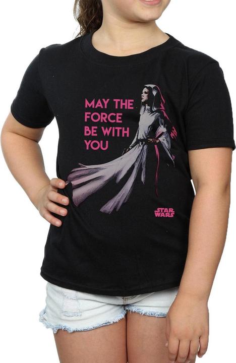 Actual product image Star Wars Girls Princess Leia Force Cotton T-Shirt (152, 158)