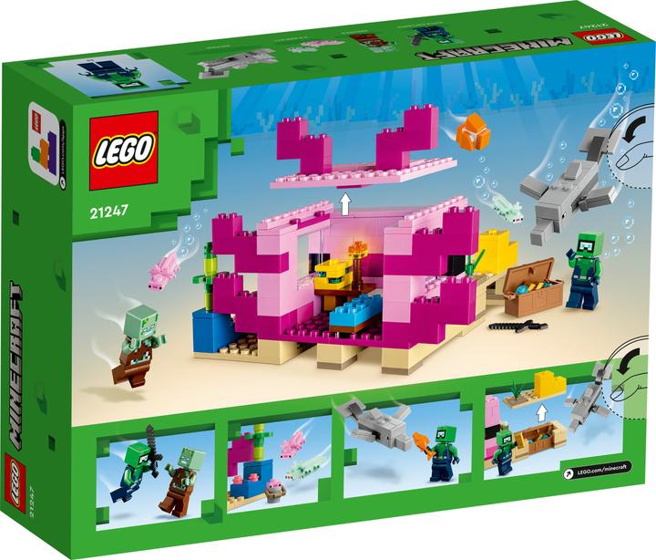 Actual product image LEGO The Axolotl House (21247, LEGO Minecraft)