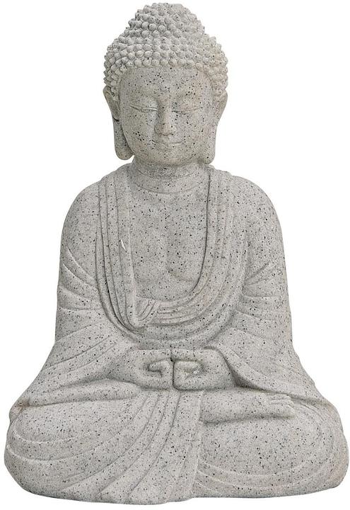 Actual product image G. Wurm Decoration figure Buddha made of polyresin, 13 cm (11 x 14 x 17 cm)