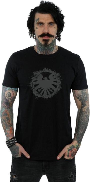 Actual product image Mens Agents Of SHIELD Brushed Logo T-Shirt (3XL)