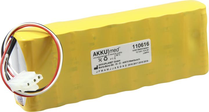 Image du produit XCell Batterie NiMH rechargeable adaptable sur Medical Econet Cardio M, M Plus (3400 mAh)