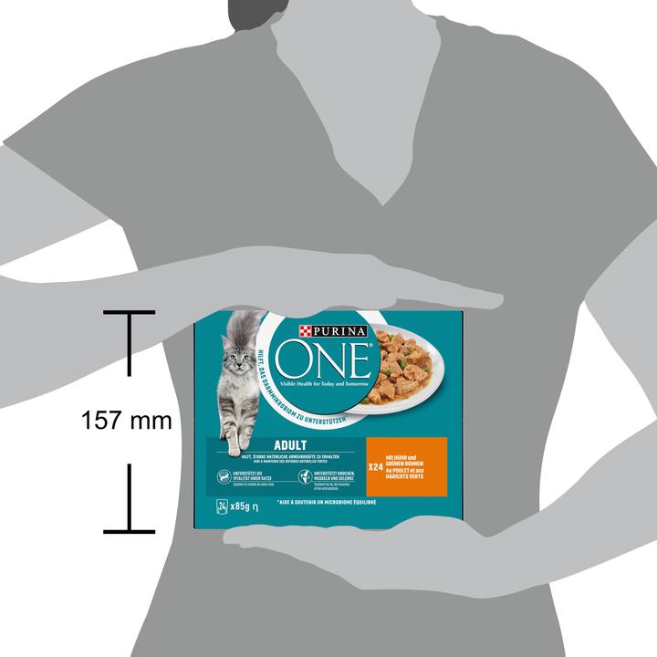Produktbild Purina ONE Stückchen Huhn (Adult, 24 Stk., 2040 g)