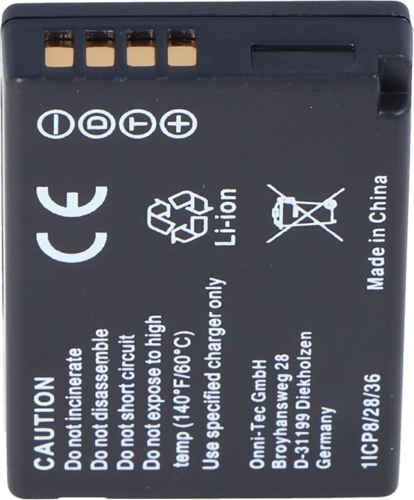 Actual product image Panasonic Battery DMC-TZ6 Battery DMW-BCG10GK, BP-DC7-E, DMW-BCG10, DMW-BCG10PP, DMW-BCG10E (Rechargeable battery)