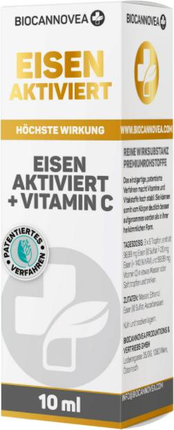 Actual product image Biocannovea Iron activated & Vitamin C (1 Piece, Droplet, 53 g)