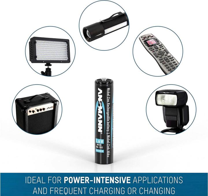 Immagine prodotto Ansmann Batteria NiZN (4 pz., AAA, 550 mAh)